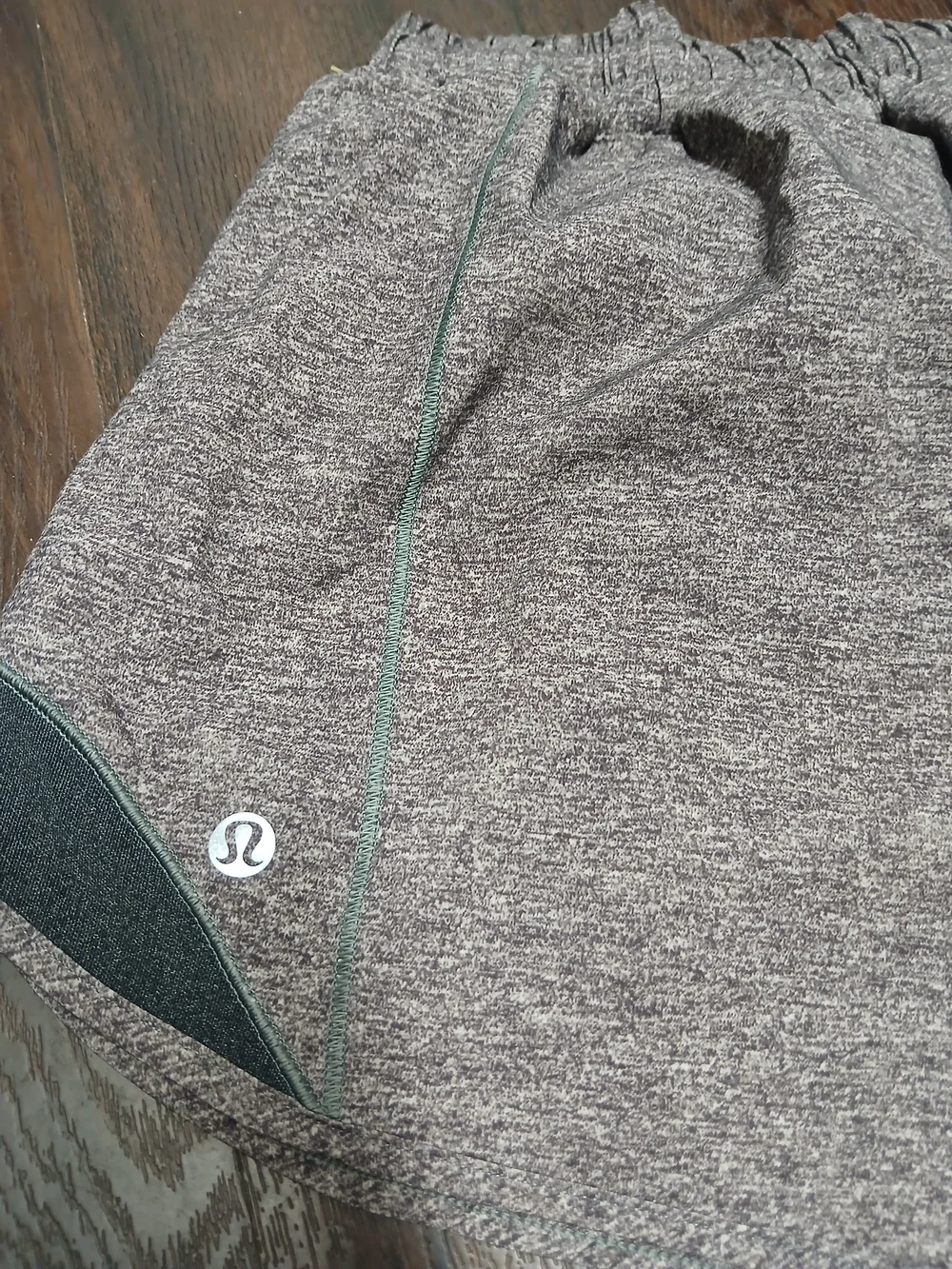 lululemon athletica Gray Heather Athletic Shorts with Built-In Liner